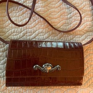 Vintage Brighton Crossbody Wallet Organizer